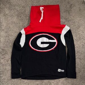 PINK Victoria's Secret Red and Black Hoodie